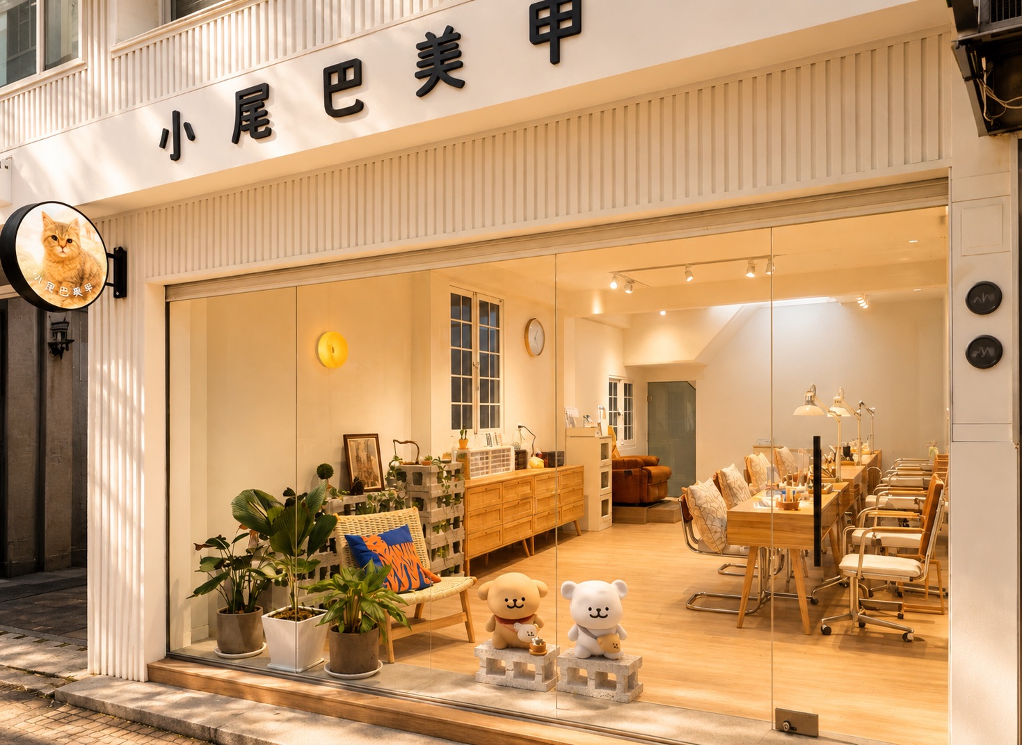 小尾巴美甲內壢店店內空間